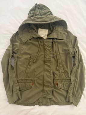 Denim & Supply Ralph Lauren Olive Green Hooded Utility Jacket